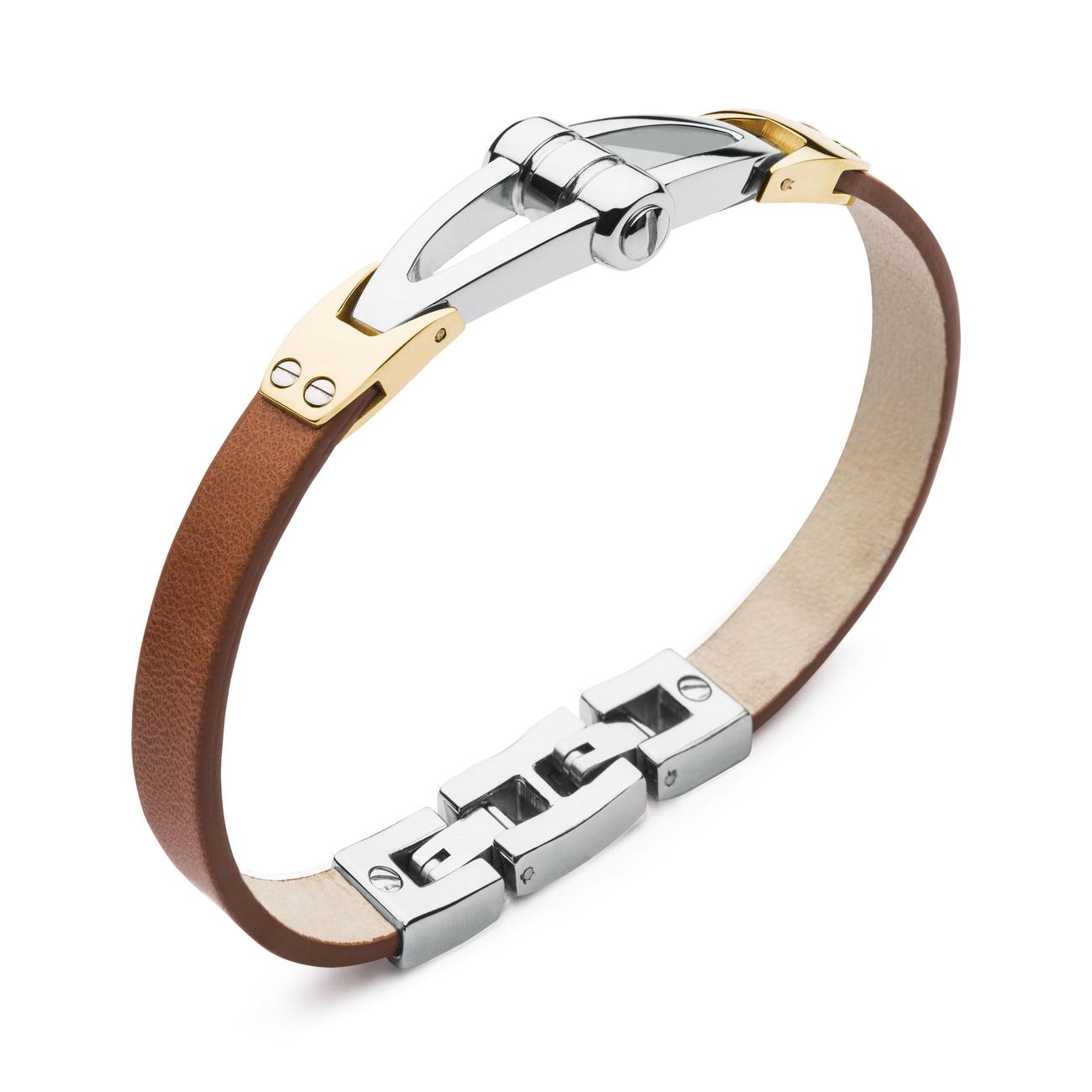 Bracelet Leather and Gold PVD | Brosway Italia | Luby 