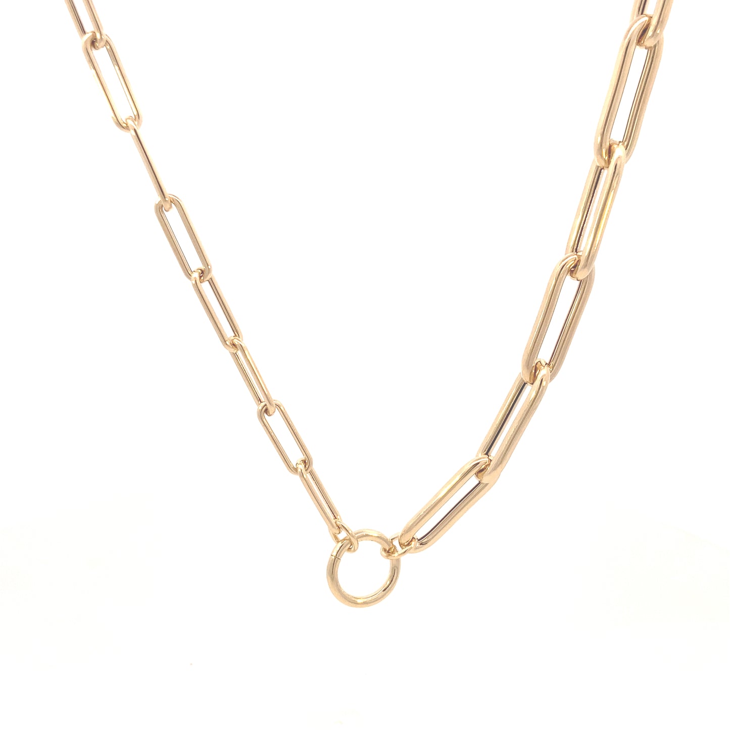 14K Gold Paperclip Neck-Lobster | Luby Gold Collection | Luby 