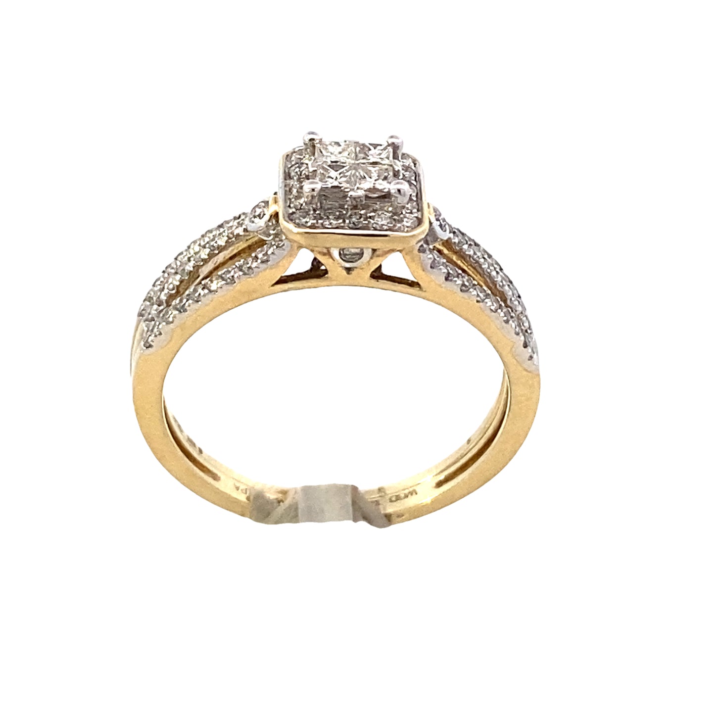 14K Gold Diamond Bridal Ring 0.46ct | Luby Diamond Collection | Luby 