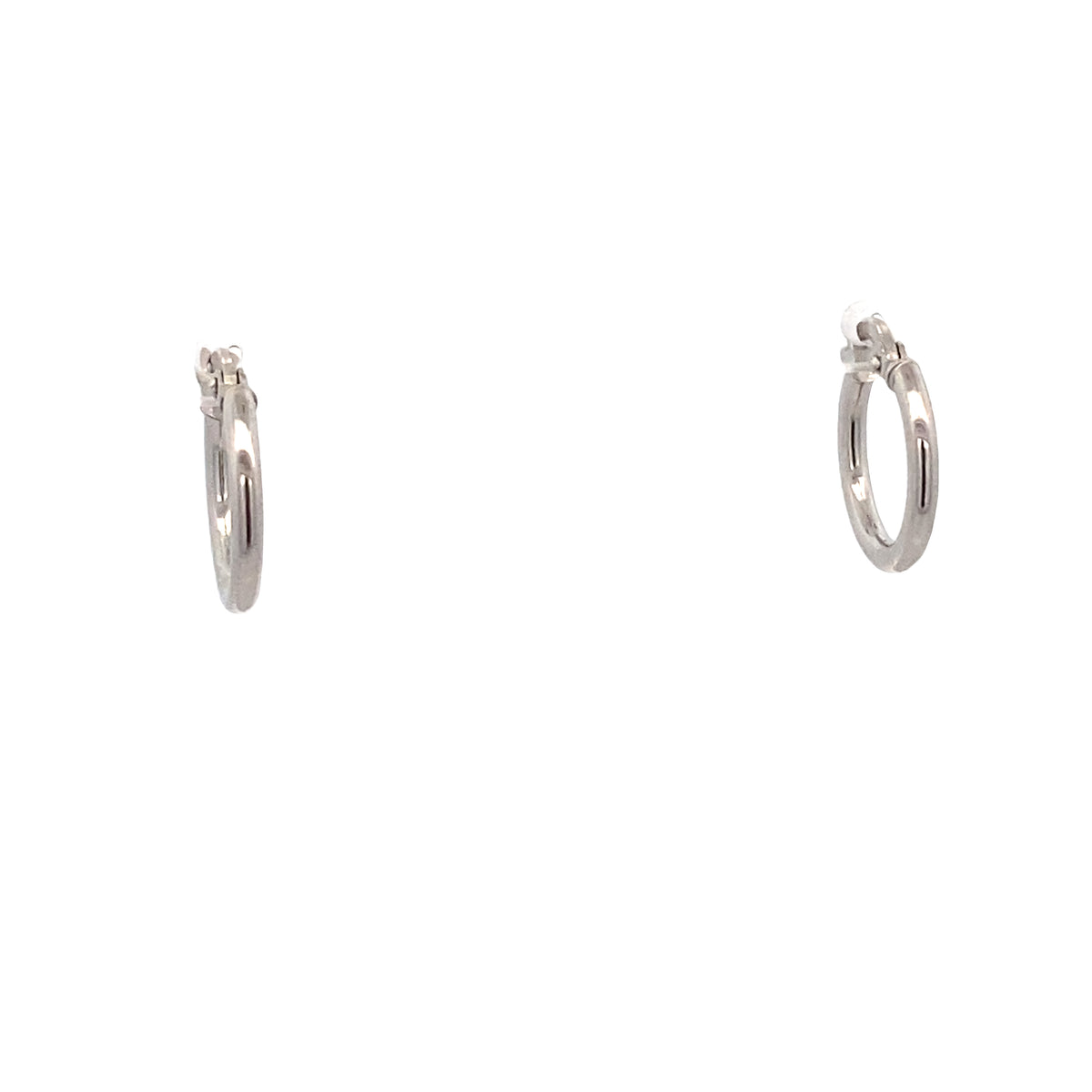 14K White Gold Hoops Earrings | Luby Gold Collection | Luby 