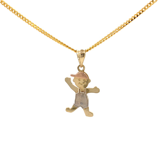 14K Gold Boy Pendant 3/c | Luby Gold Collection | Luby 