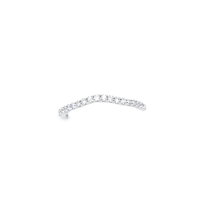 14K White Gold Engagement Diamond Band 0.25ct | Luby Diamond Collection | Luby 