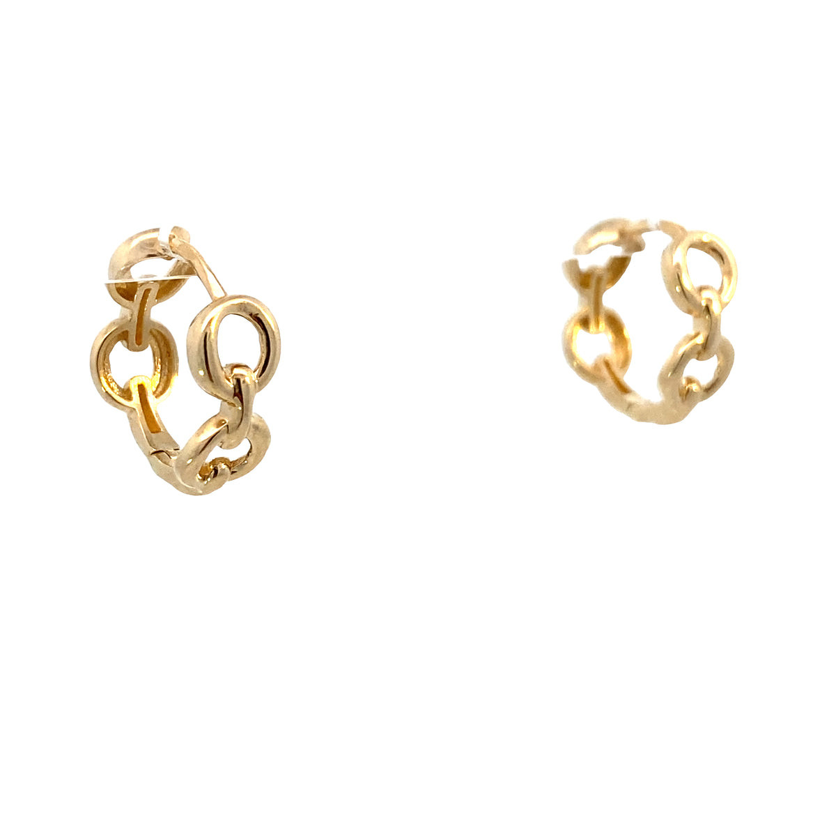 14K Gold O Link Hoops | Luby Gold Collection | Luby 