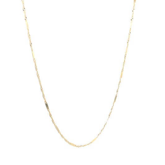 14K Gold Barrel Link Chain | Luby Gold Collection | Luby 