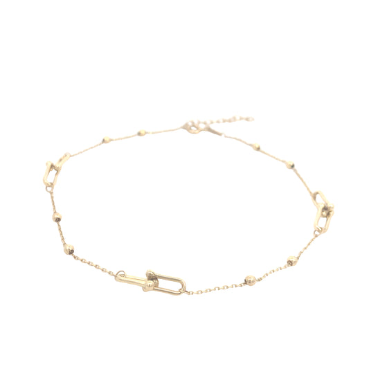 14K Gold Double Link Bracelet | Luby Gold Collection | Luby 