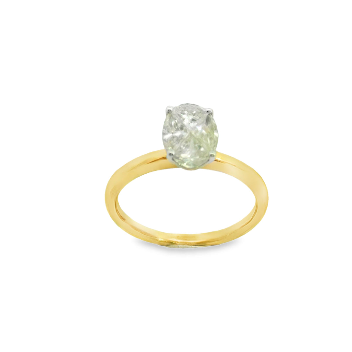 Zeghani Gold Mosaic Cut Engagement Ring | Zeghani | Luby 