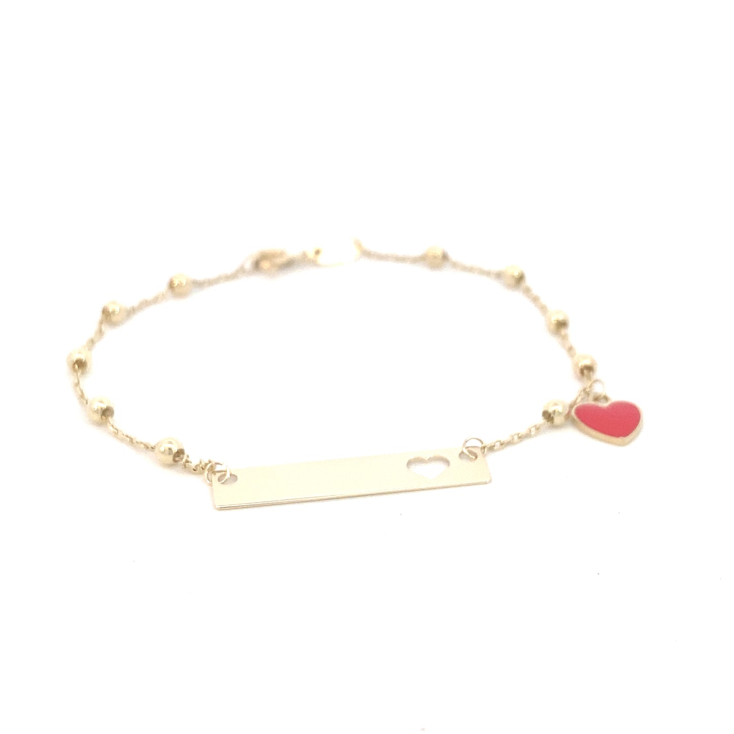 14K Gold Dots Heart Baby Bracelet | Luby Gold Collection | Luby 