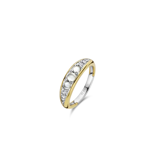 Ti Sento Ring Two Tones Mother Pearl | Ti Sento Milano | Luby 