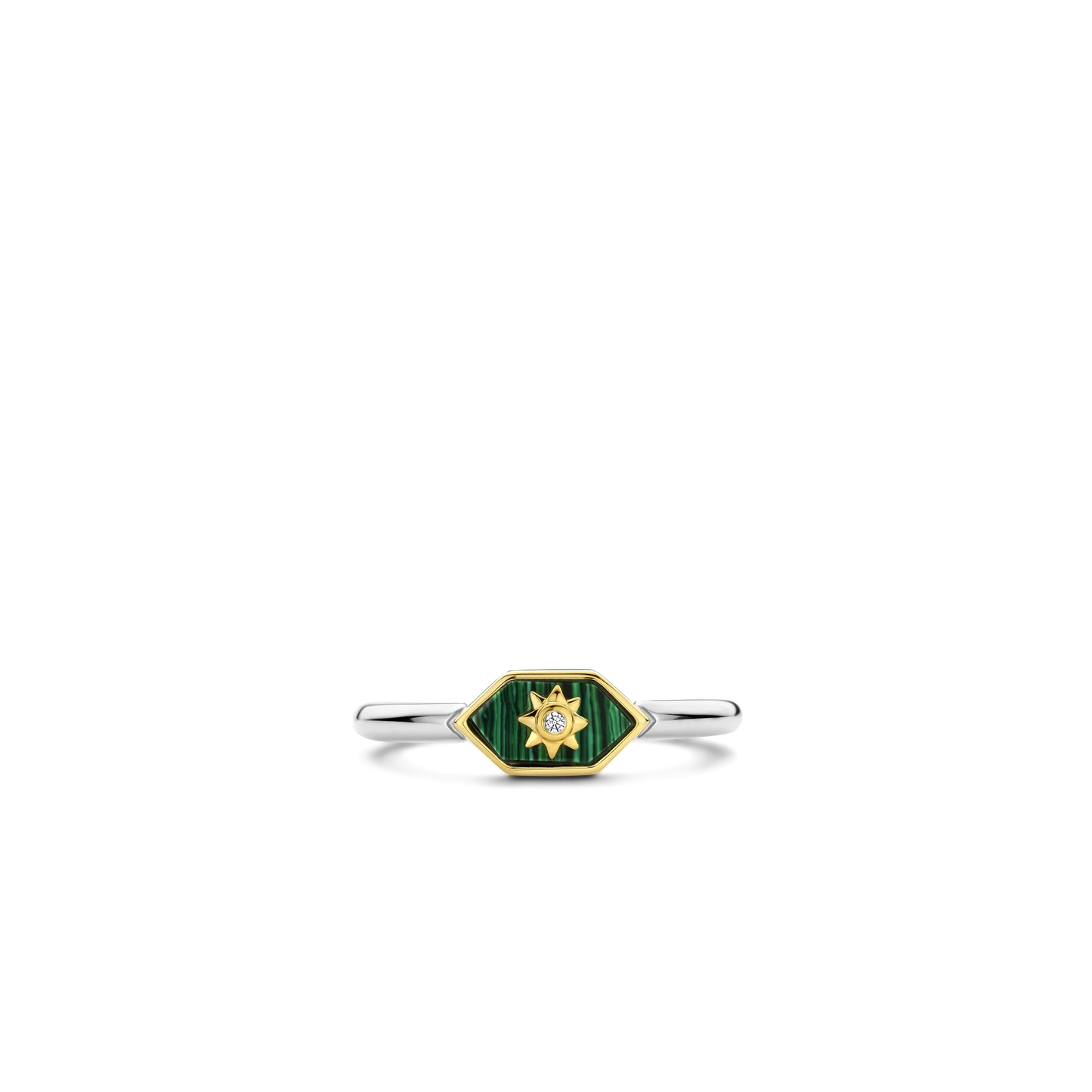 Flaunts an enchanting malachite green stone | Ti Sento Milano | Luby 