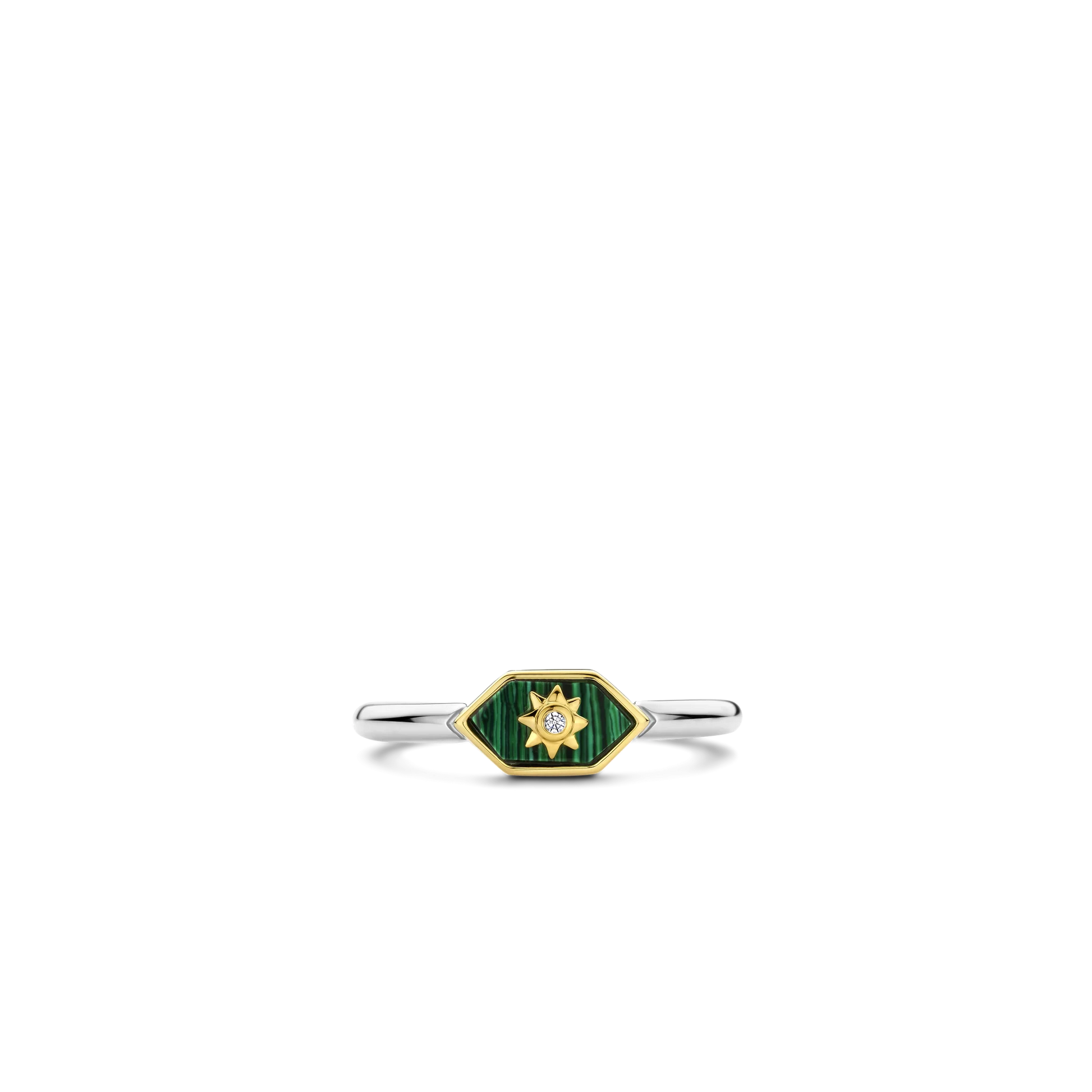 Flaunts an enchanting malachite green stone | Ti Sento Milano | Luby 