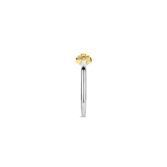 Ti Sento Ring with sun Two Tones Mother Pearl | Ti Sento Milano | Luby 