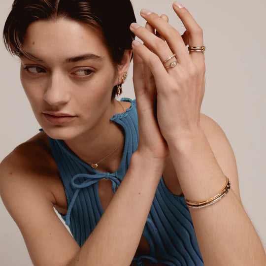 Ti Sento Ring with sun Two Tones Mother Pearl | Ti Sento Milano | Luby 