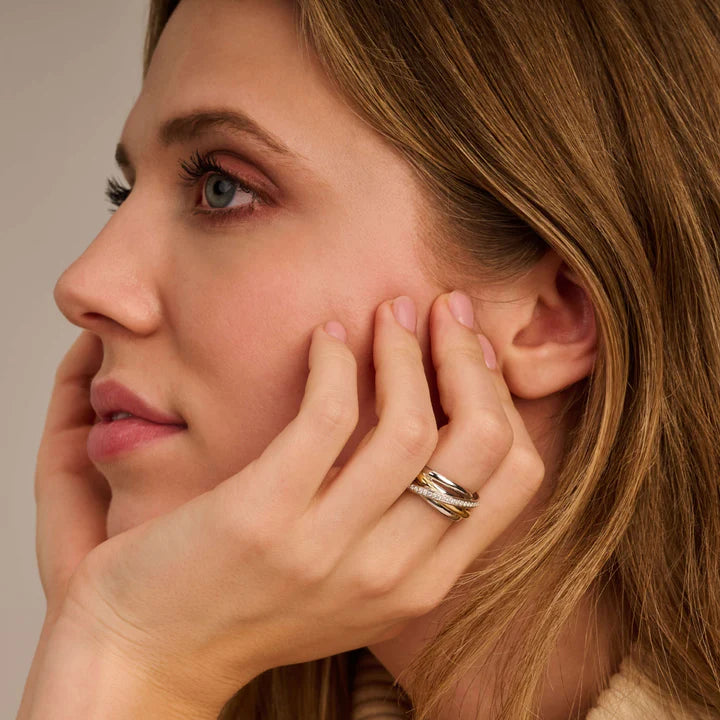 Zirconia Crossover Ring - M model Ti Sento