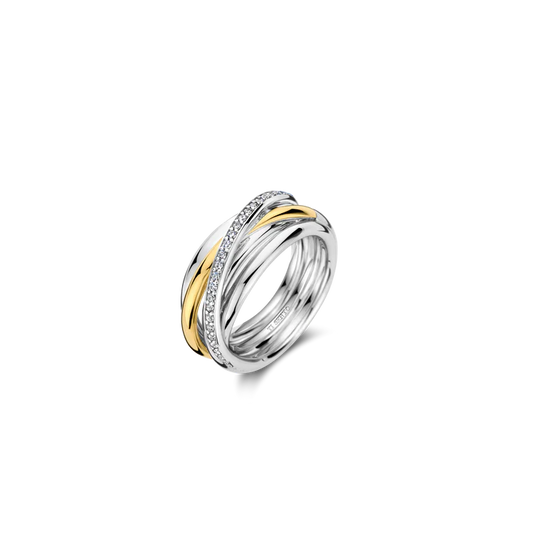 Zirconia Crossover Ring - M model Ti Sento