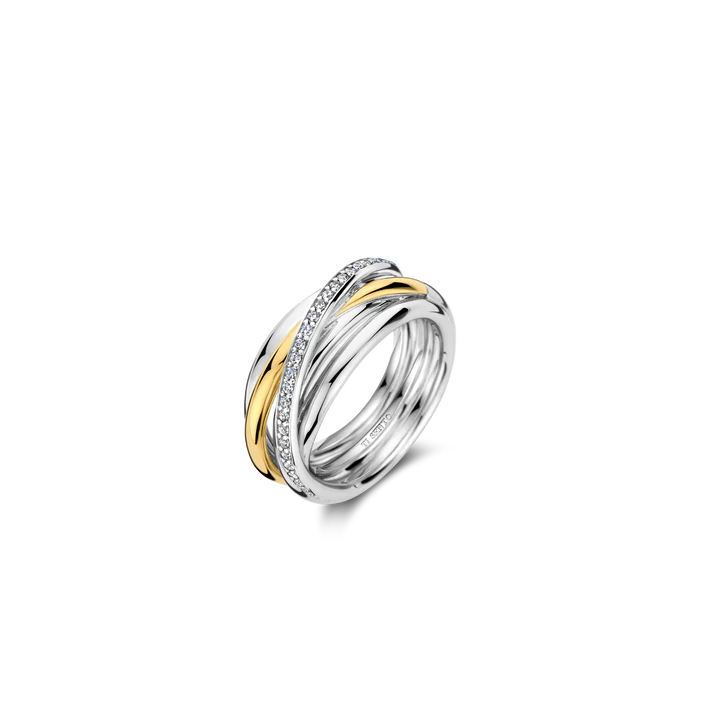 Zirconia Crossover Ring - M model Ti Sento