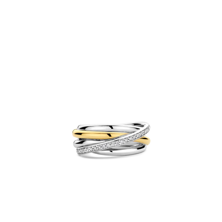 Zirconia Crossover Ring - M model Ti Sento