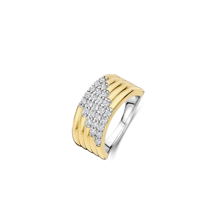 Stardust Zirconia Layered Ring - L model