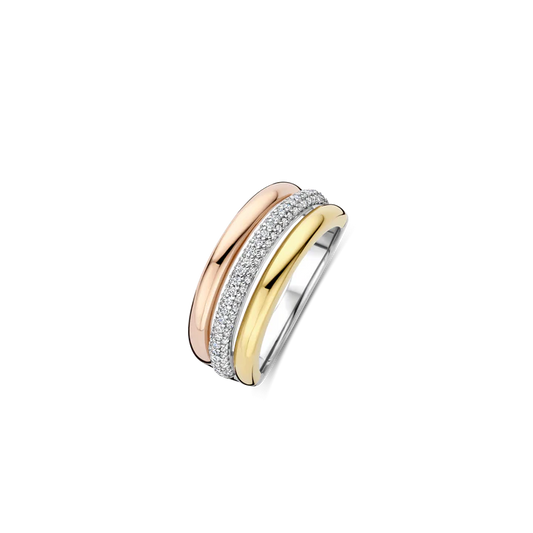 Tricolor Zirconia Ring | Ti Sento Milano | Luby 
