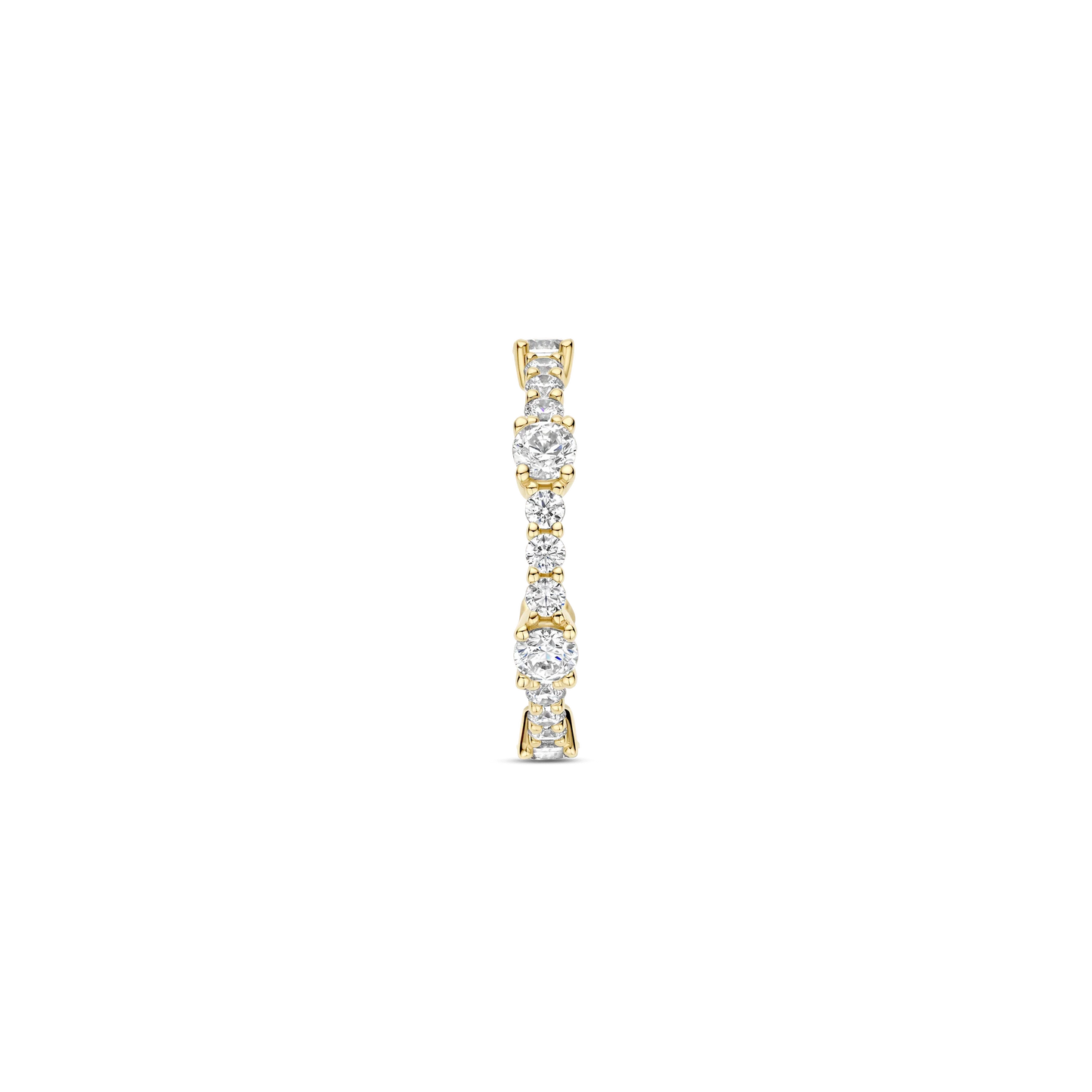 Eternity Tennis Ring Hand-set Zirconia / 18ct Gold Vermeil