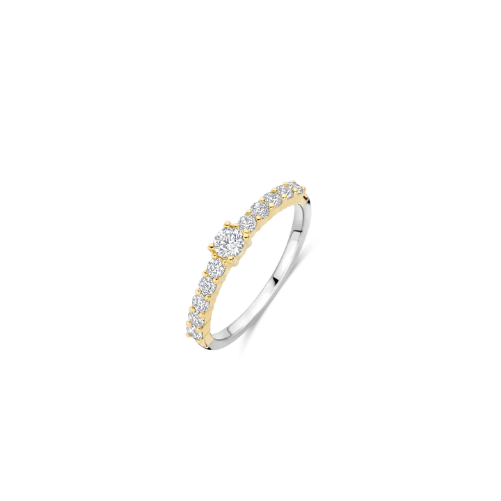 Tennis Ring with stone Ti Sento