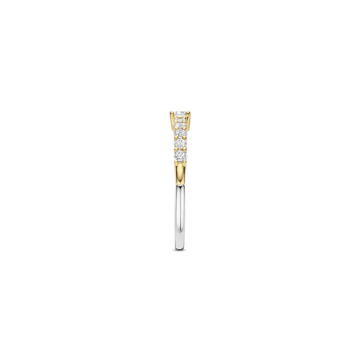 Tennis Ring with stone Ti Sento