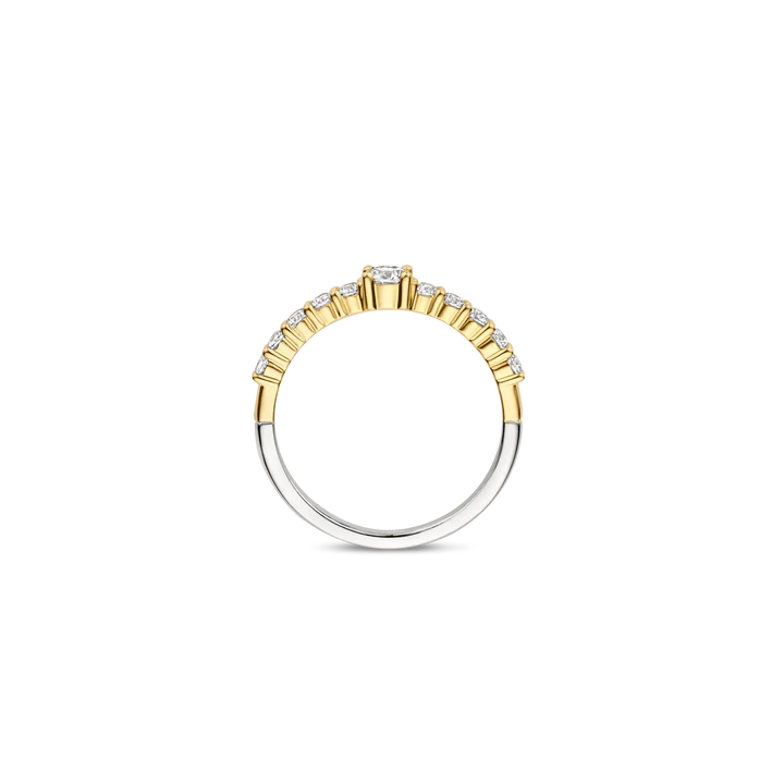 Tennis Ring with stone Ti Sento