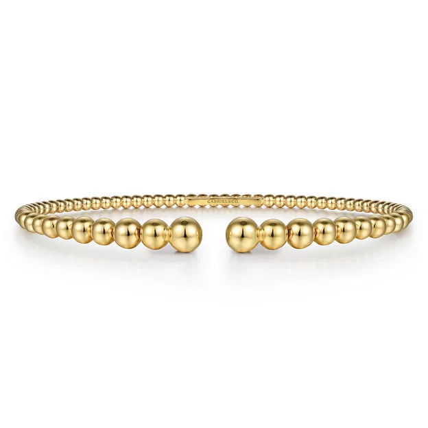 14K Yellow Gold Bujukan Open Bangle | Gabriel & Co. | Luby 