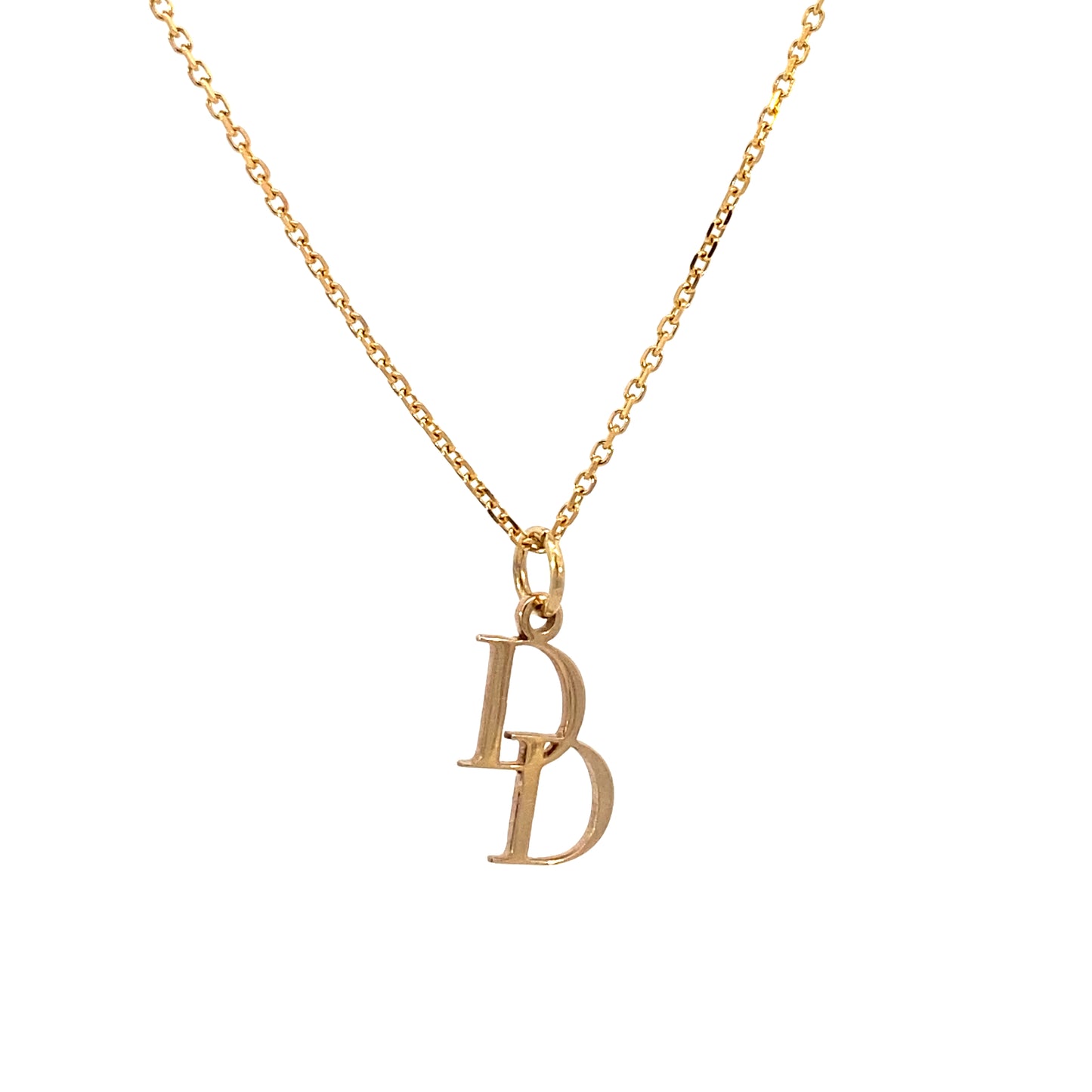 14K Gold Double DD Custom Charm | Luby Gold Collection | Luby 