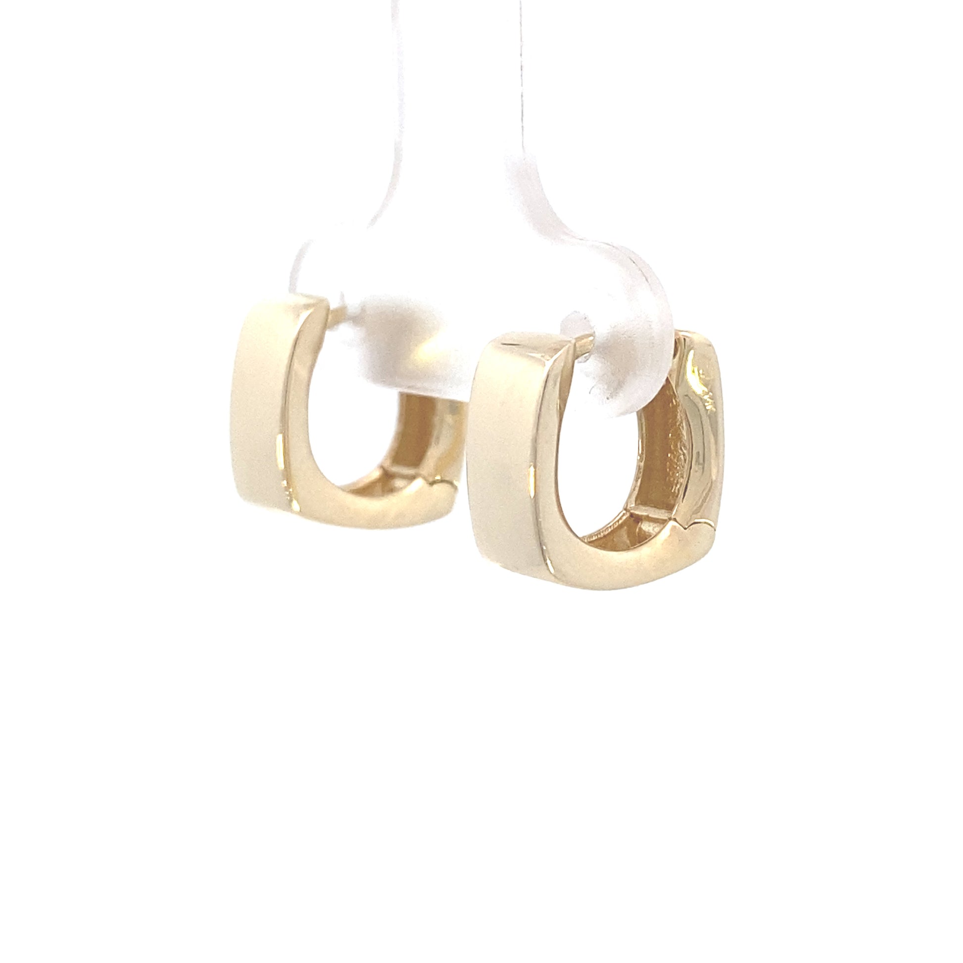 14K Gold Square Hoops | Luby Gold Collection | Luby 