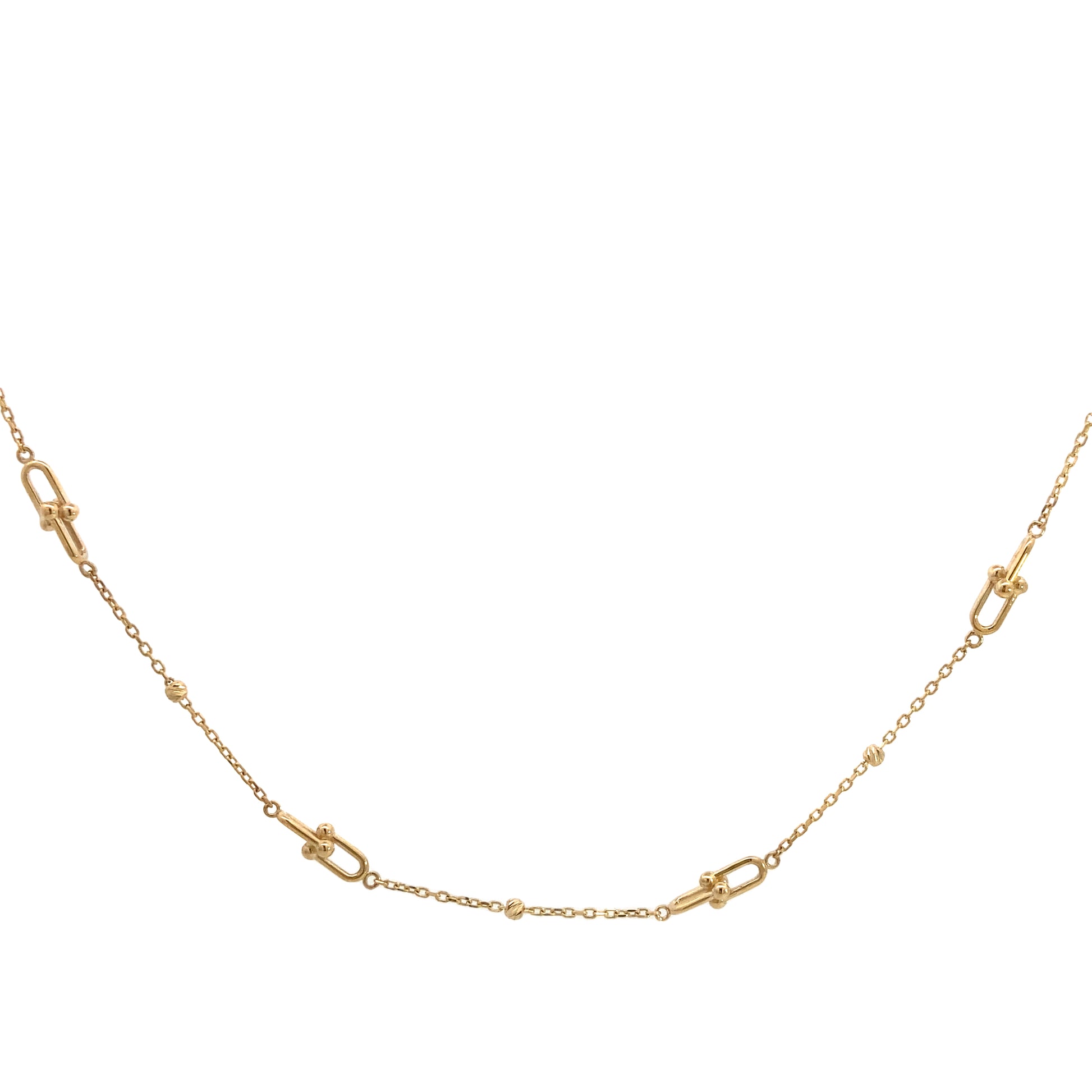 14K Gold Double Link Necklace | Luby Gold Collection | Luby 