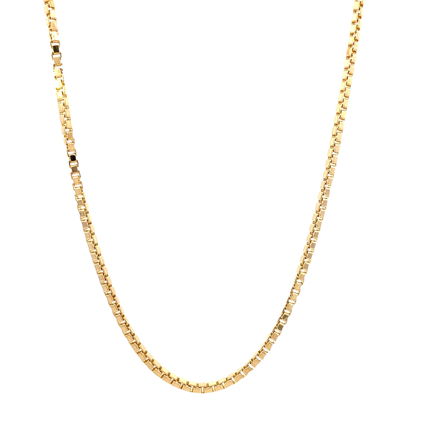 14k Gold Box Chain 2MM | Luby Gold Collection | Luby 