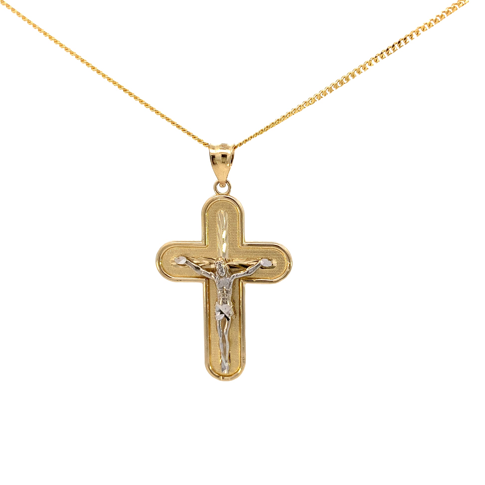 14K Gold 2/T Cross Image Pendant | Luby Gold Collection | Luby 