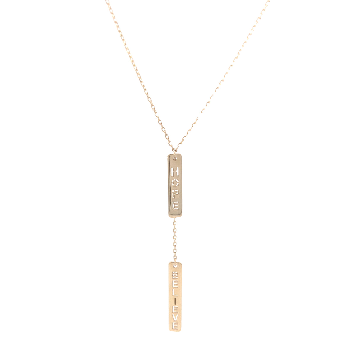 14K Gold Hope and Believe Necklace | Luby Gold Collection | Luby 