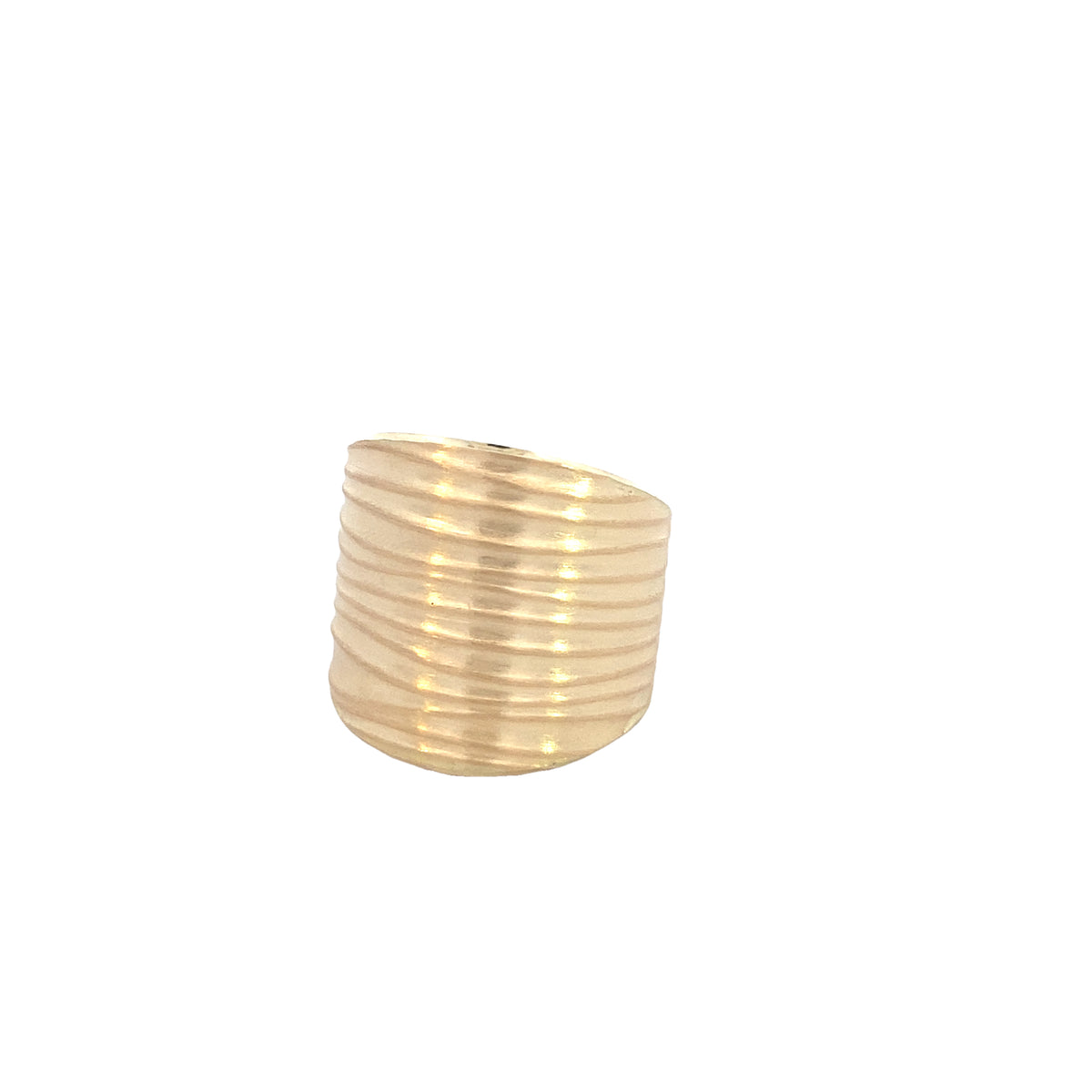 Gold Matte Line 14K Gold Matte Line Ring – Luby Mayaguez Mall