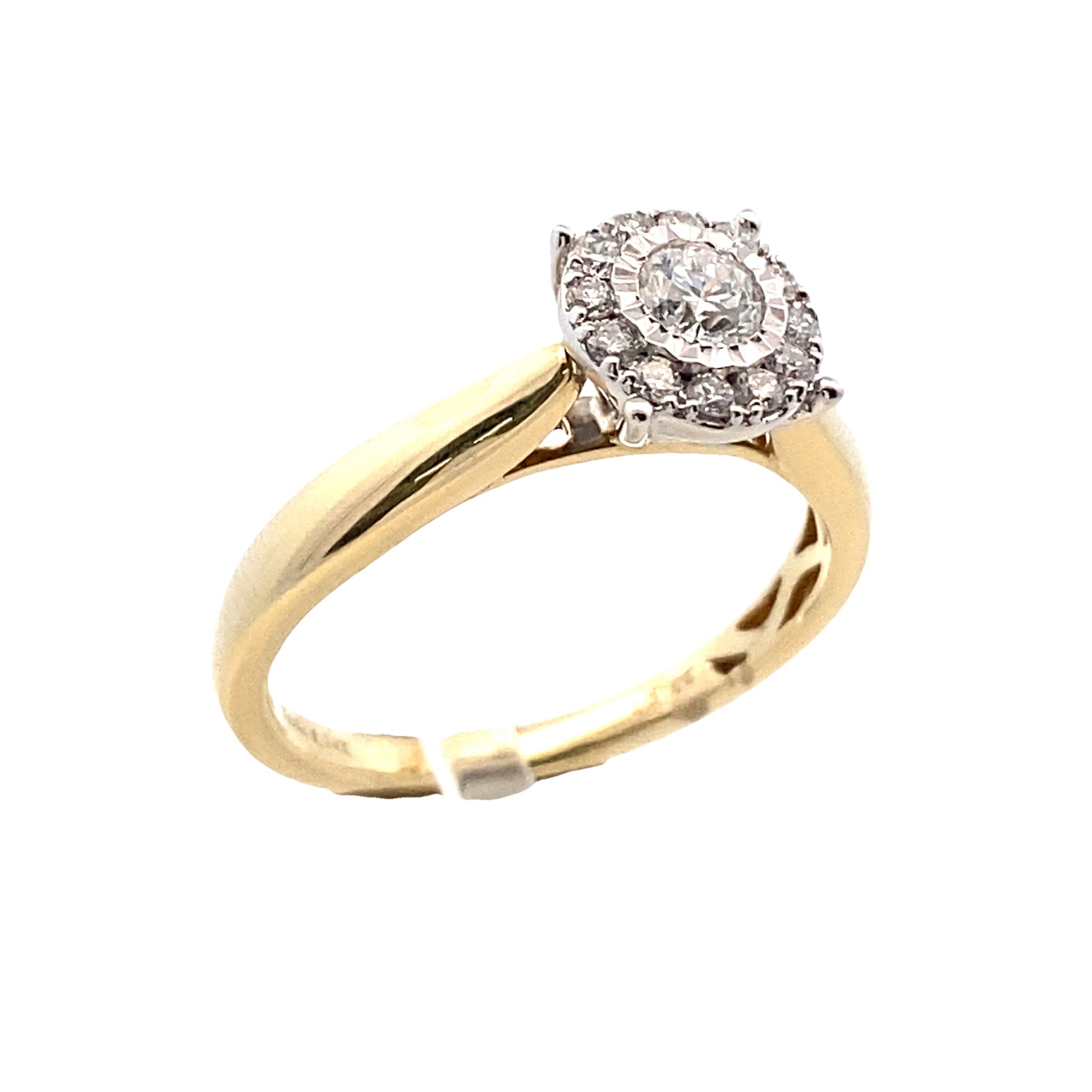 14K Gold Diamond Bridal Ring 0.33ct | Luby Diamond Collection | Luby 