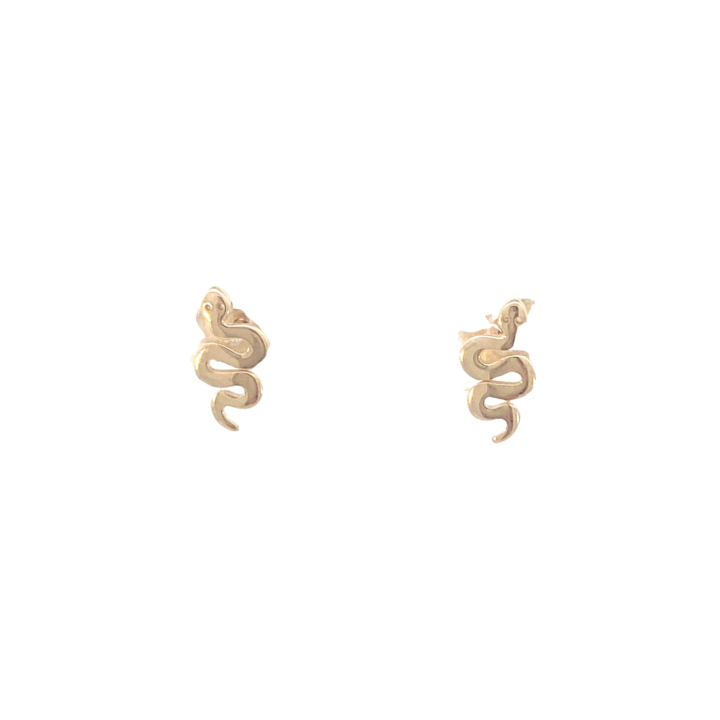 14K Gold Snake Stud Earrings | Luby Gold Collection | Luby 