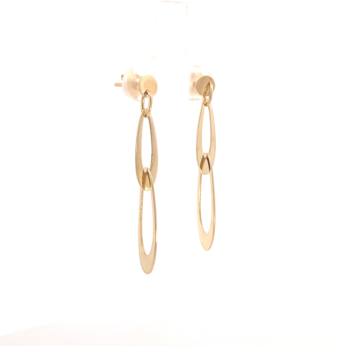 14K Gold Fancy Earrings - Push Back | Luby Gold Collection | Luby 
