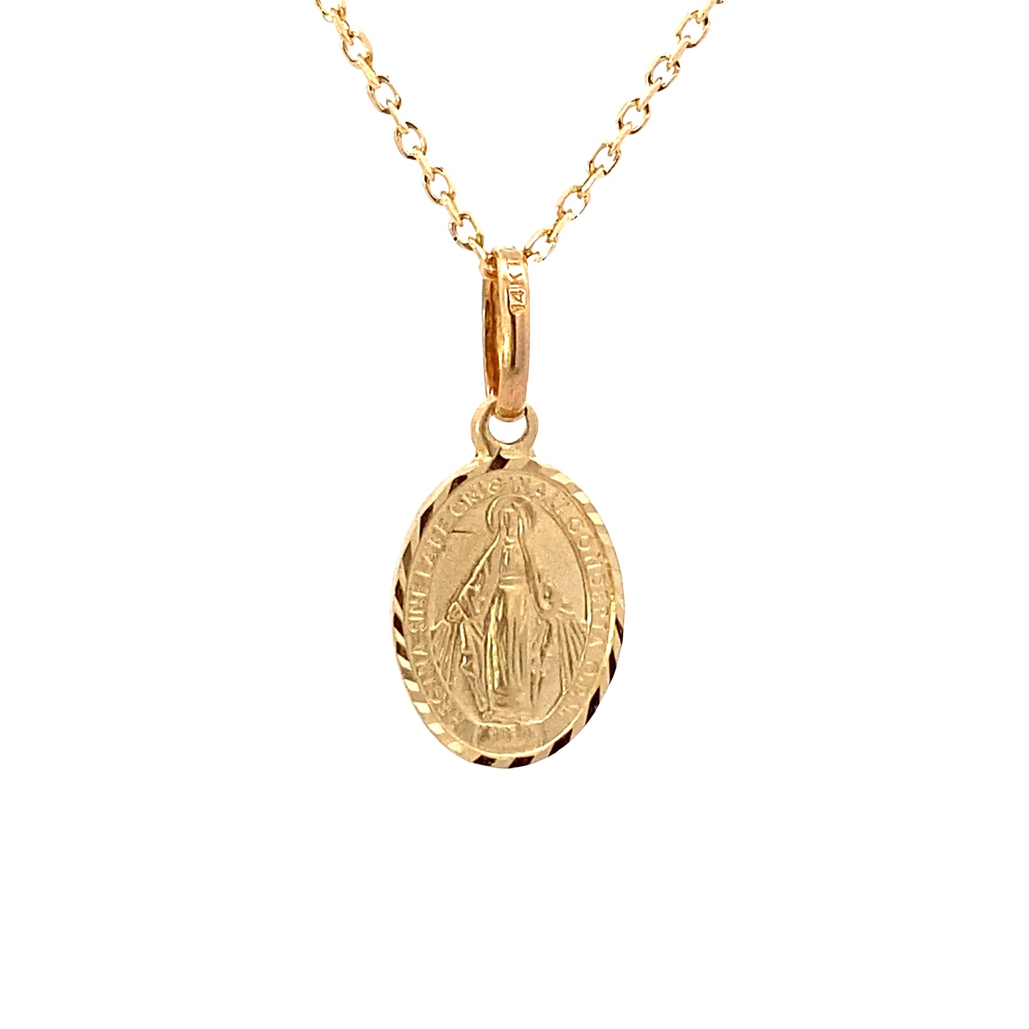 14K Gold La Milagrosa Pendant | Luby Gold Collection | Luby 