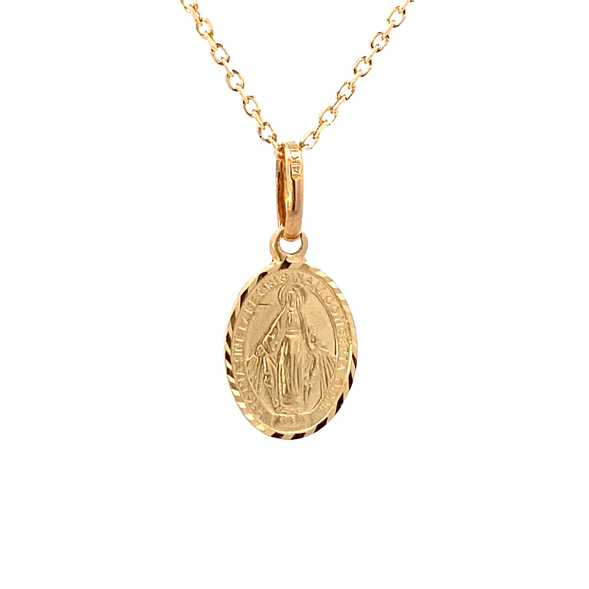 14K Gold La Milagrosa Pendant | Luby Gold Collection | Luby 