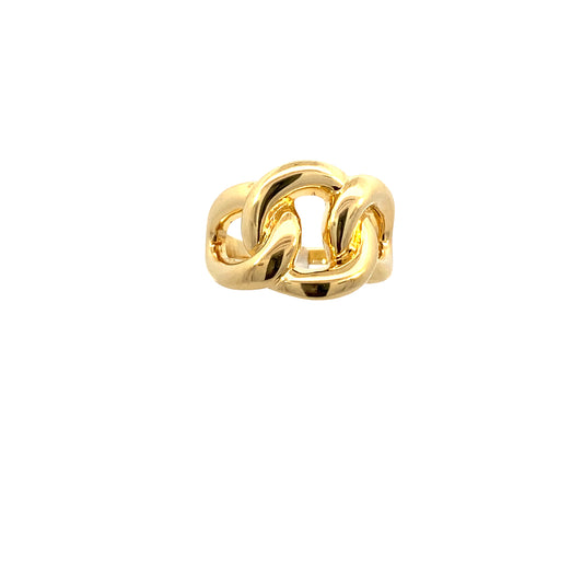 14K Gold Round Link Ring | Luby Gold Collection | Luby 