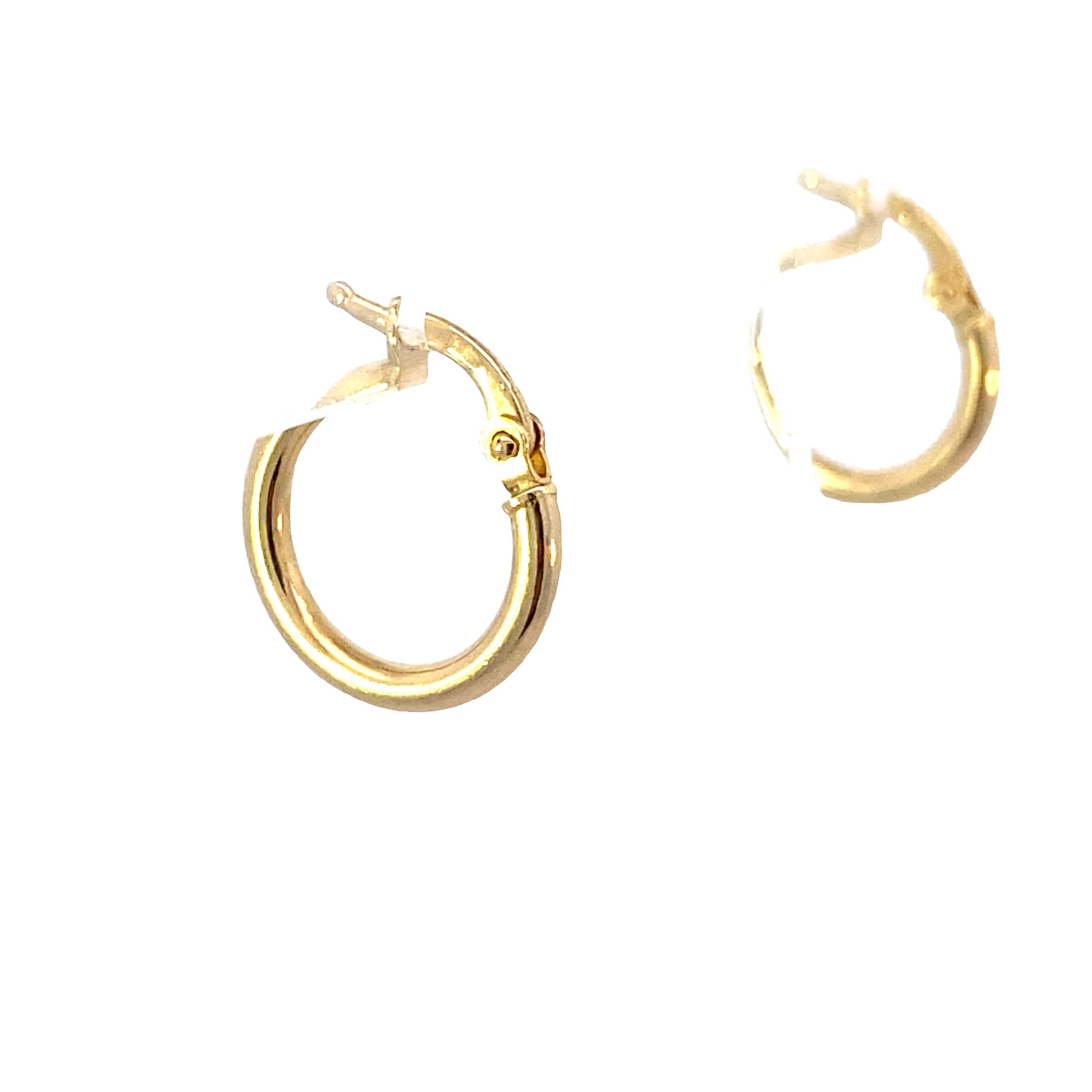 14K Classic Medium Hoops | Luby Gold Collection | Luby 
