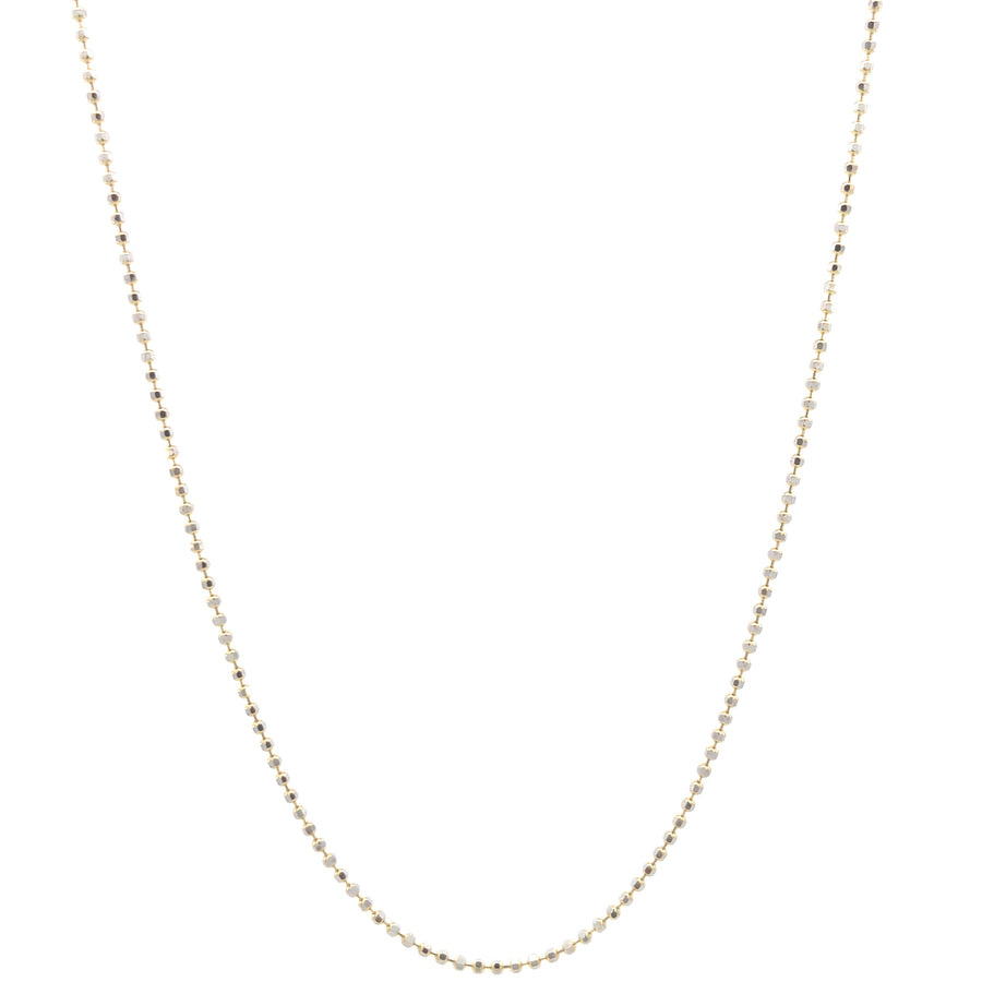 14K Gold 2T Dots Link Chain