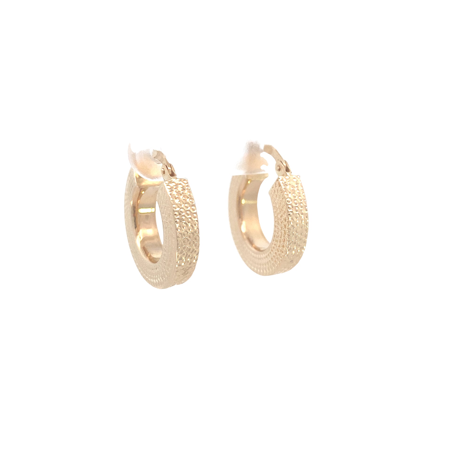 14K Gold Dots Shape Hoops | Luby Gold Collection | Luby 