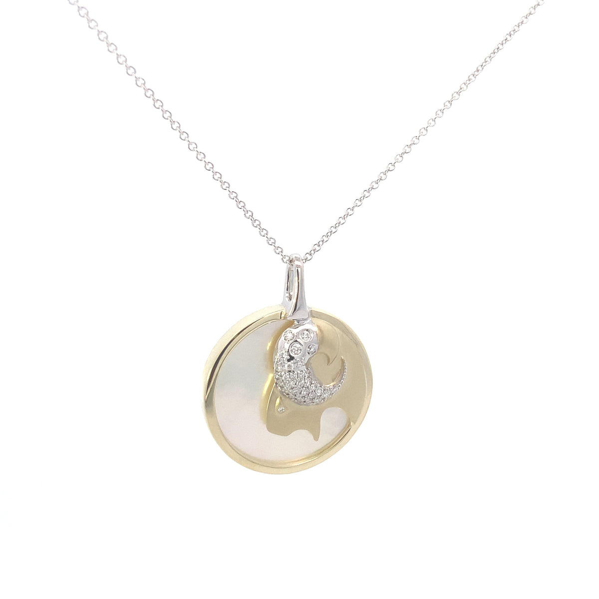 Zeghani 14K Diamond Zodiac Sings Constellation Pendant | Zeghani | Luby 