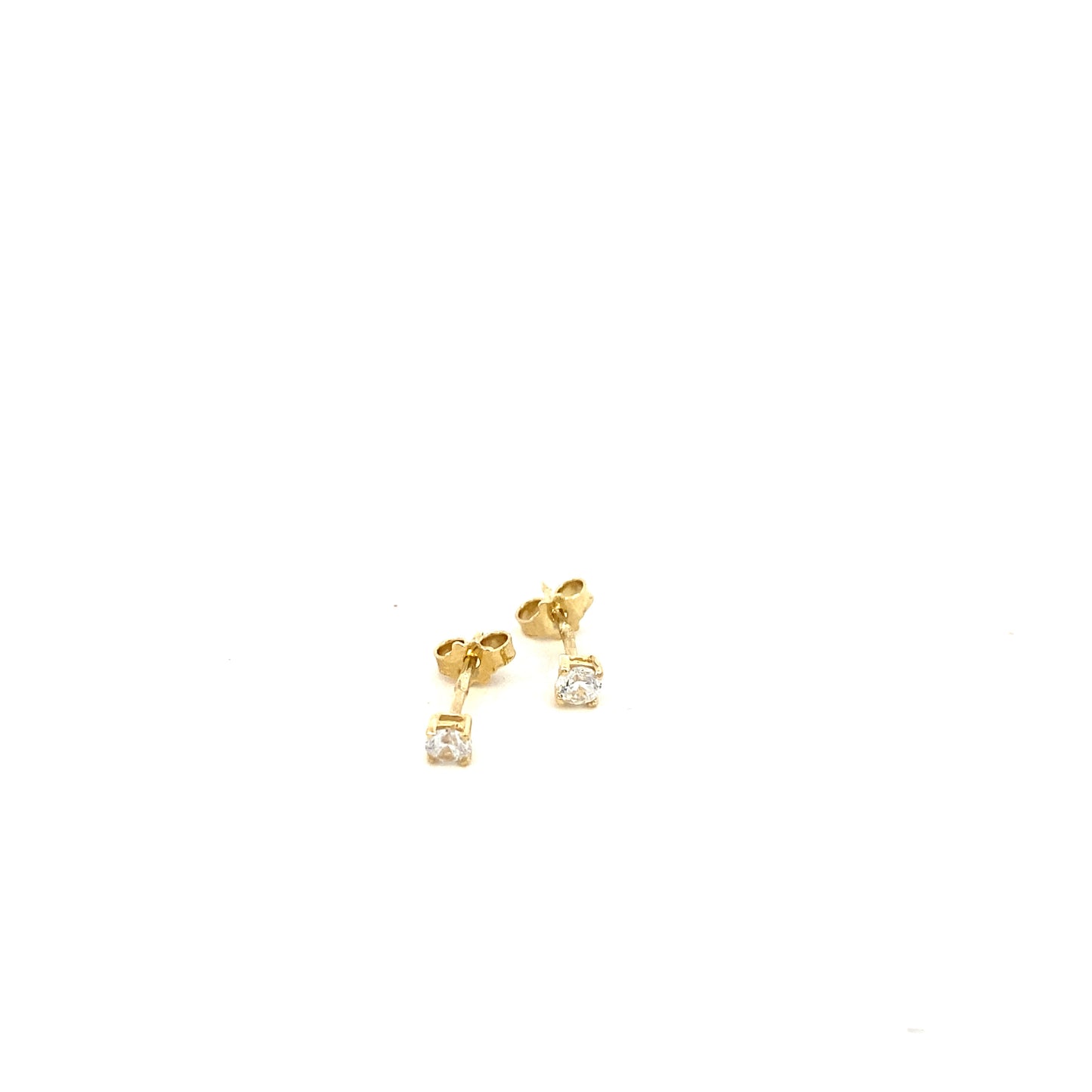 14K Gold Stud with CZ | Luby Gold Collection | Luby 