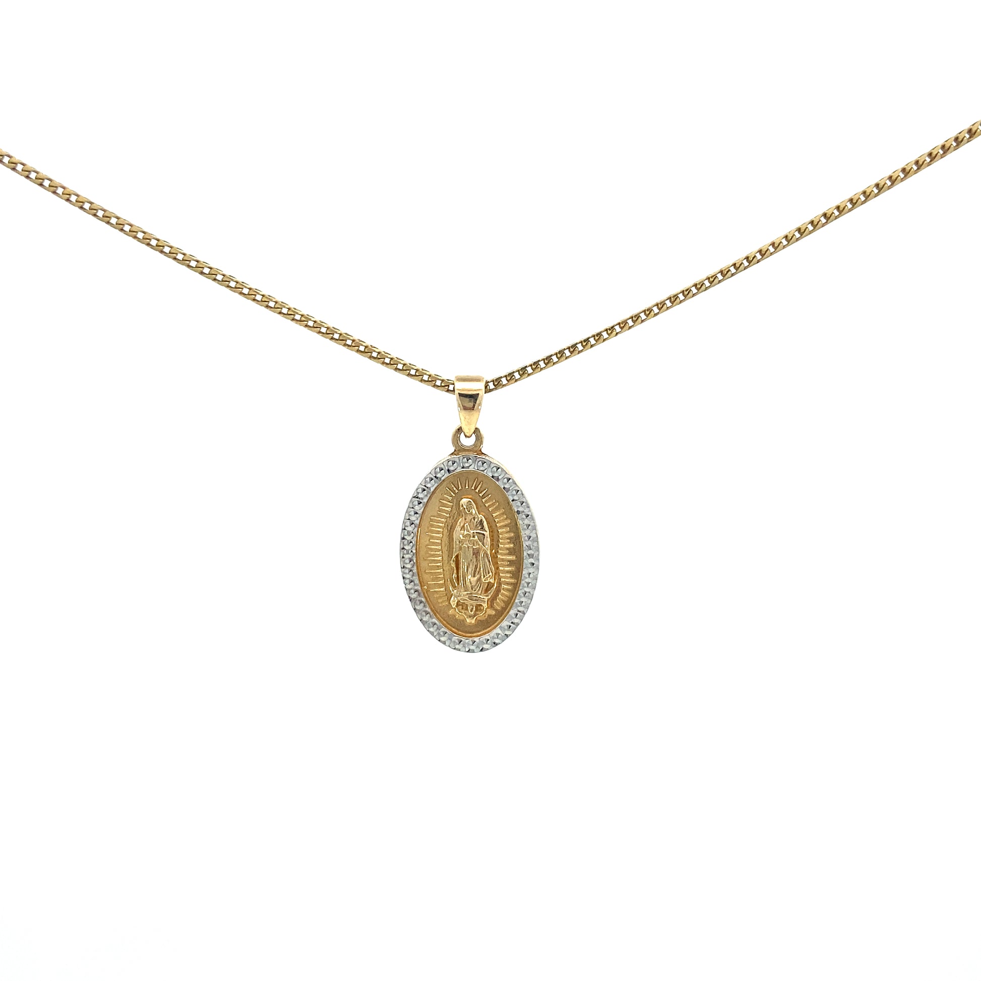 14k Gold 2/T Virgin Pendant | Luby Gold Collection | Luby 