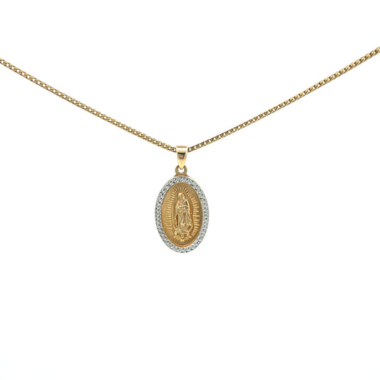 14k Gold 2/T Virgin Pendant | Luby Gold Collection | Luby 