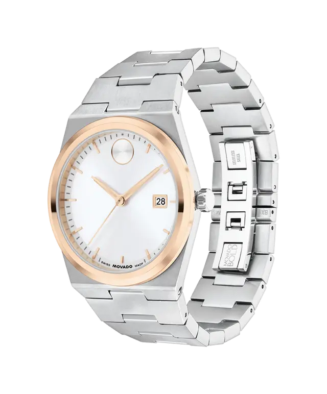 Movado BOLD Quest Silver/Rose Gold