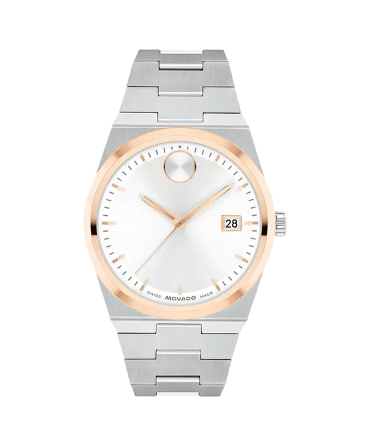 Movado BOLD Quest Silver/Rose Gold