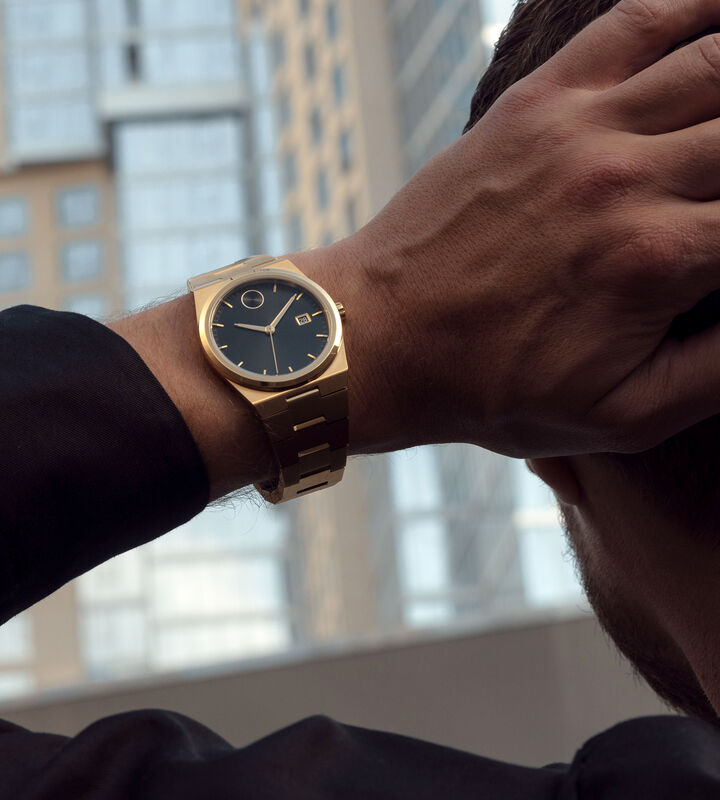 MOVADO BOLD QUEST GOLD/BLACK | Movado | Luby 